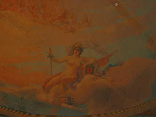 Dtail de la coupole du thtre de Chtellerault par mile Vernon 1899