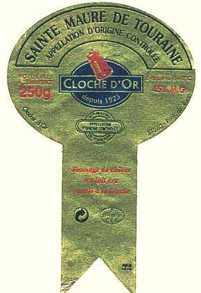 tiquette de fromage de la marque Cloache d'Or