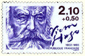 Victor Hugo — timbre La Poste (France)