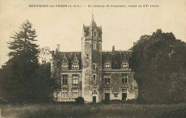 Beaumont-en-Vron (France — Indre-et-Loire) — Chteau de Coulaine (XVe sicle)