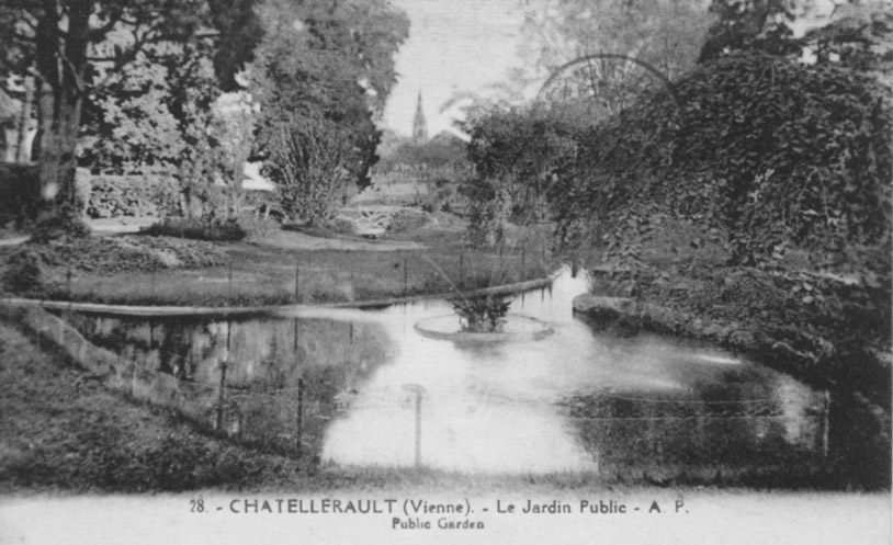 Chtellerault (France-Vienne) — Le jardin public
