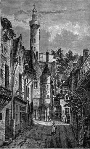 Chinon — rue de la vieille ville vers 1889