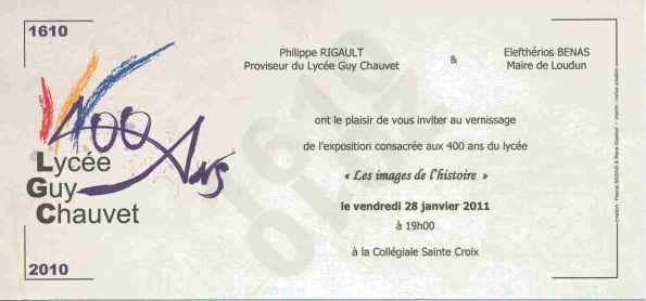 Loudun, 400 ans du lyce Guy-Chauvet