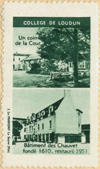 Timbre non postal du collge de Loudun