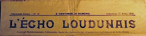 Titre de L'Écho loudunais (1907-1910)