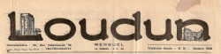 Loudun — ancien journal de la ville de Loudun (France — Vienne)