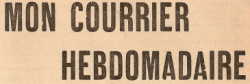 Mon Courrier hebdo — journal paroissial