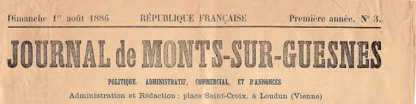 "Journal de Monts-sur-Guesnes" (France — Vienne)