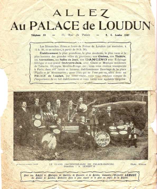 Orchestre du Palace  Loudun (France — Vienne) : prospectus