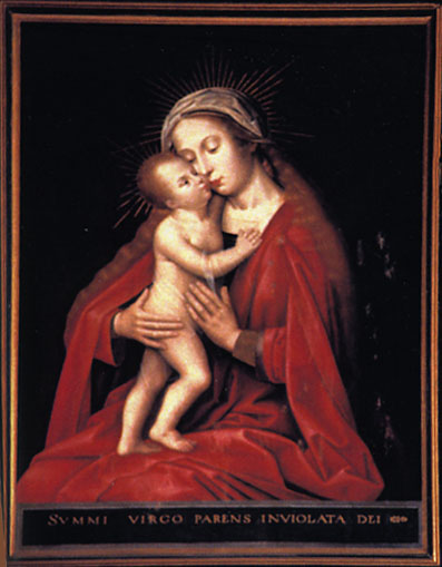 La Vierge et l'enfant — glise du Martray  Loudun (France — Vienne)