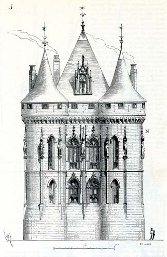 Poitiers (France-Vienne) - Palais des ducs, aujourdh'ui palais de Justice