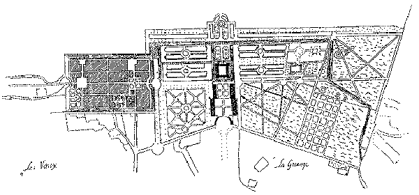 PLan ancien de la ville de Richelieu et duchteau